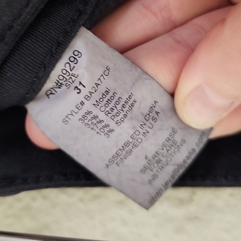 Level 99 Black Skinny Jeans Full-Length - Picture 3 of 12